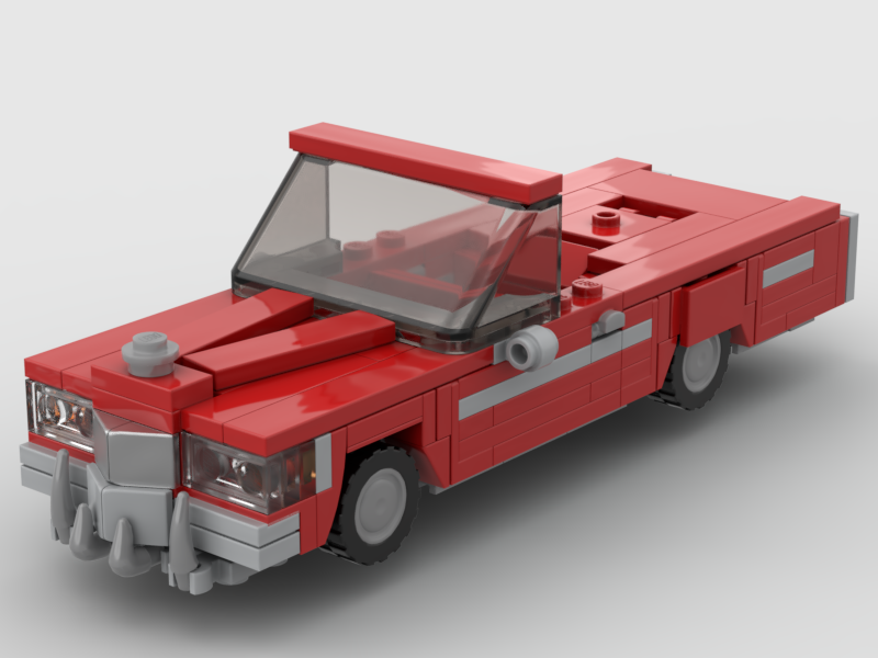 Custom Lego moc 70s Red Cadillac