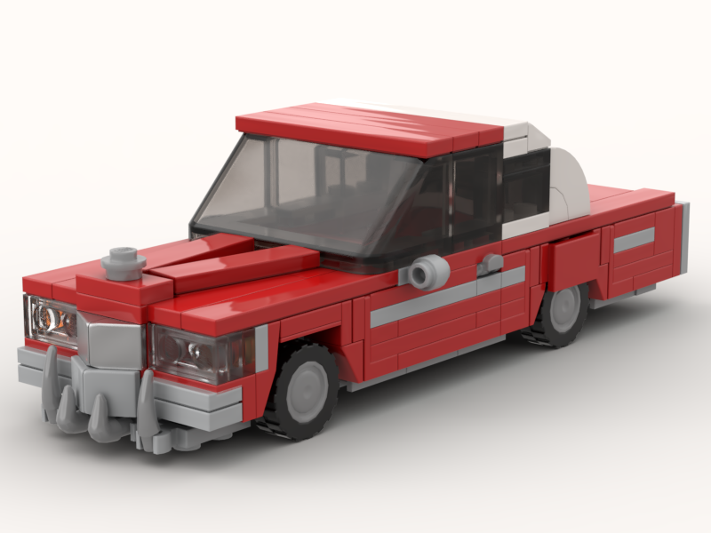 Custom Lego moc 70s Red Cadillac