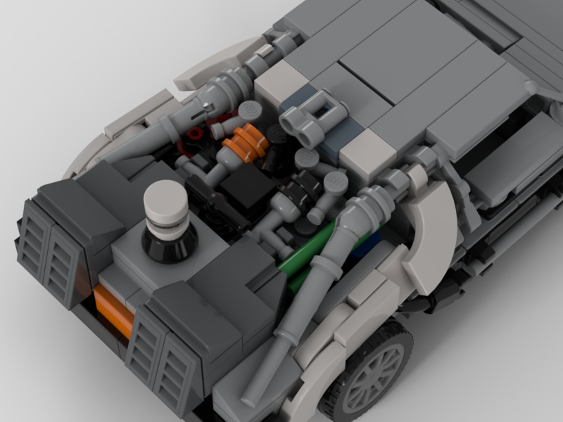 Custom Lego moc Back to the Future DeLorean – Complete Trilogy Edition