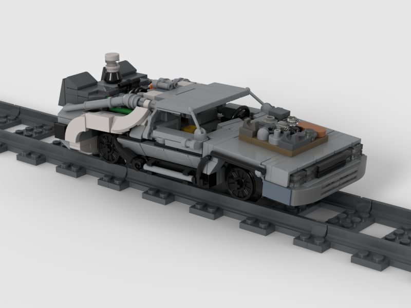 Custom Lego moc Back to the Future DeLorean – Complete Trilogy Edition