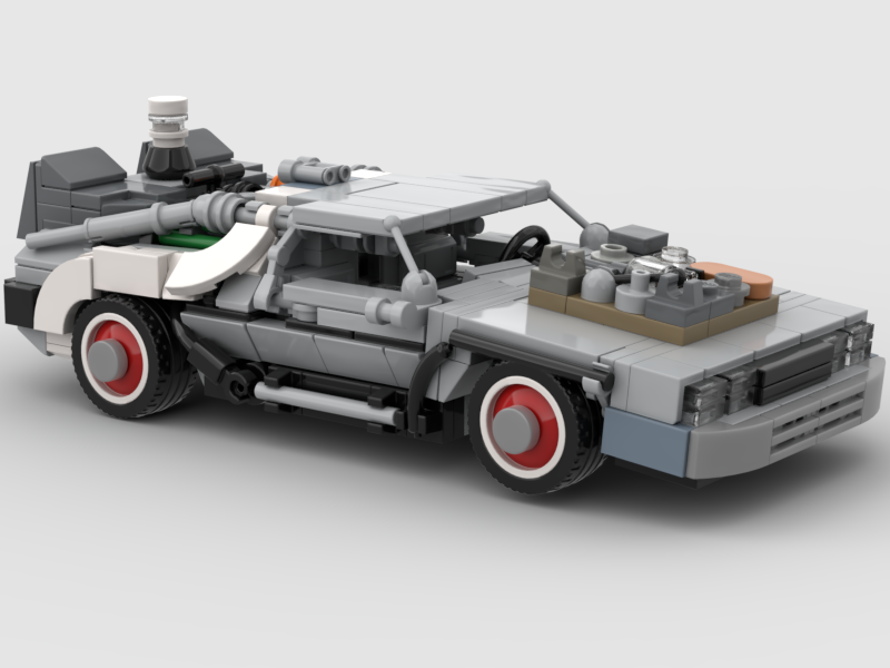 Custom Lego moc Back to the Future DeLorean – Complete Trilogy Edition