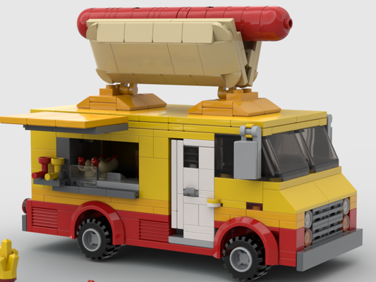 Custom Lego moc Hot Dog Food Truck: