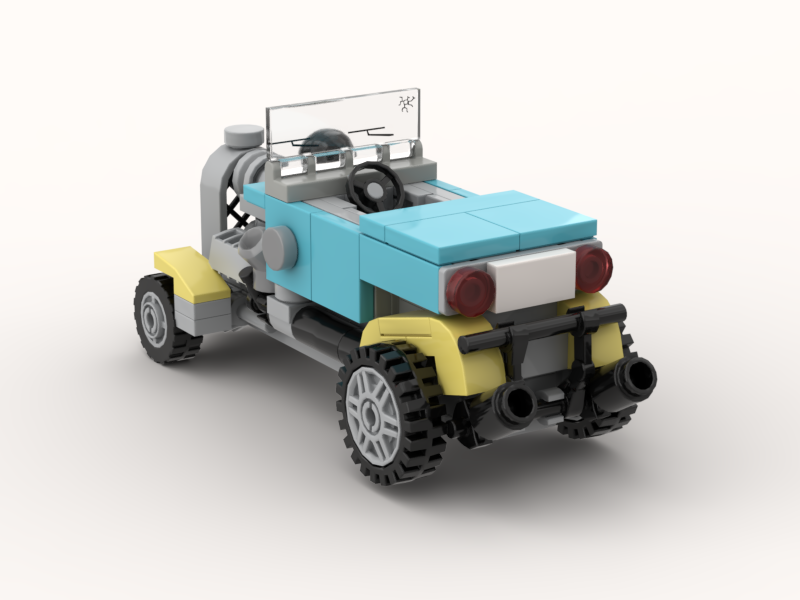 Custom Lego moc Classic Hot Rod (1950s/1960s-Inspired)