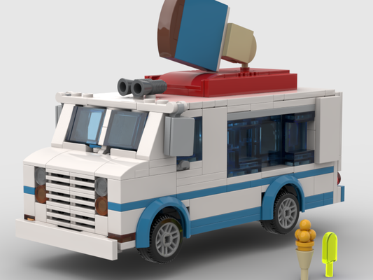 Custom Lego moc Ice Cream Truck: