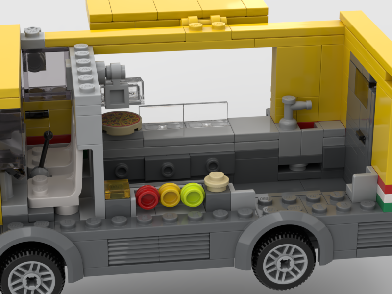 Custom Lego moc Pizza Food Truck