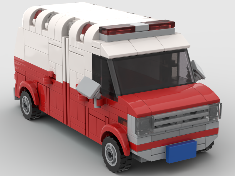 Custom Lego moc Late 70s Early 80s Chevrolet Van